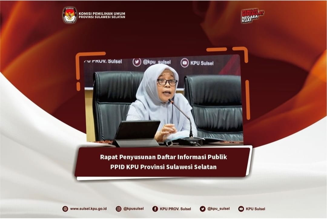 Rapat Penyusunan Daftar Informasi Publik KPU Provinsi Sulawesi Selatan (31/5/22)